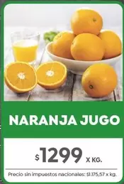X$ - Naranja Jugo
