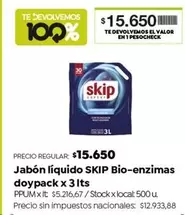 Skip - Jabón líquido Bio-enzimas doypack