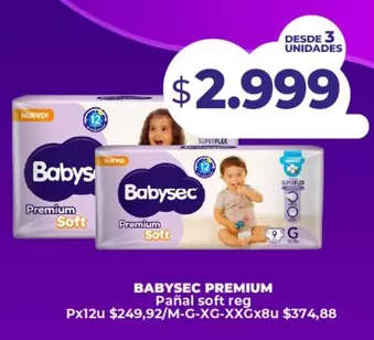 Babysec - Pañal soft reg