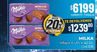 Milka - Alfajor Mousse