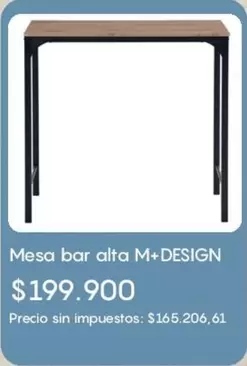 Mesa bar alta