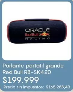 Red Bull - Parlante portatil grande RB-SK420