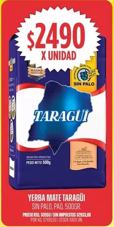 Máxima - YERBA MATE SIN PALO