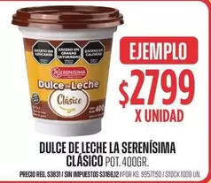 La Serenísima - Dulce de Leche Clásico