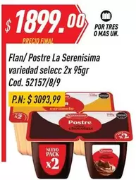 Mas - Flan/ Postre, Cod. 52157/8/9