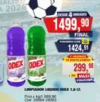 odex - LIMPIADOR LIQUIDO ODEX 1,8 L
