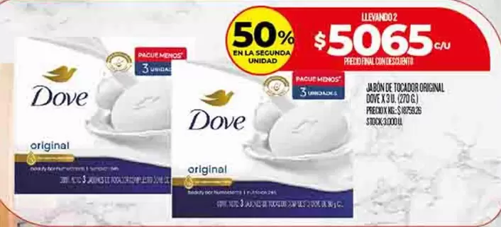 Dove - JABÓN DE TOCADOR ORIGINAL