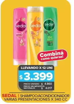 Sedal - SHAMPOO/ACONDICIONADOR