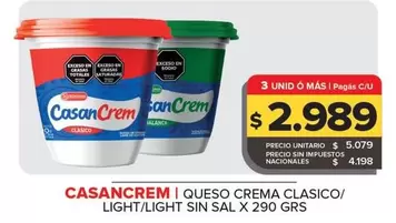 Casancrem - Queso Crema Clasico/Light