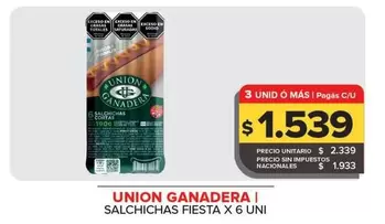 union ganadera - SALCHICHAS FIESTA