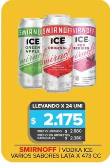 Smirnoff - VODKA ICE