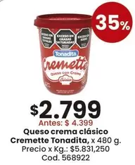 X$ - Queso crema clásico