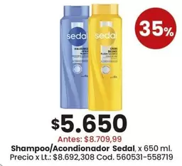 Sedal - Shampoo/Acondicionador