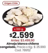 Origen - Almeja blanca chilena congelada