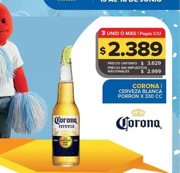 Corona - Cerveza Blanca
