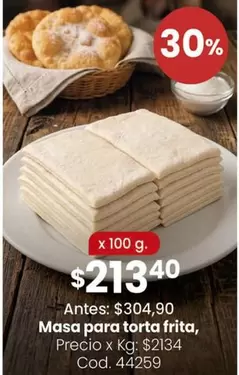 X$ - Masa para torta frita