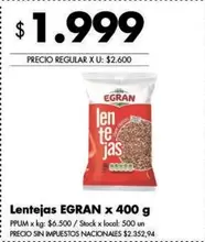 Egran - Lentejas
