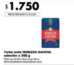 Nobleza Gaucha - Yerba mate selección