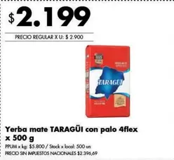 X$ - Yerba mate con palo 4flex