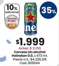 Heineken - Cerveza sin alcohol 0.0