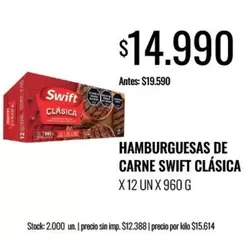 Swift - HAMBURGUESAS DE CARNE