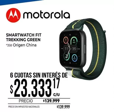 Motorola - SMARTWATCH FIT