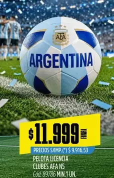 PELOTA LICENCIA CLUBES AFA N5