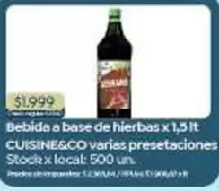 X$ - Bebida a base de hierbas