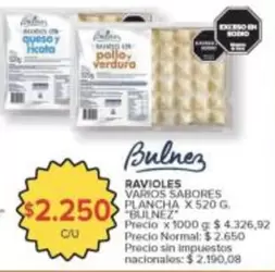 X$ - RAVOLES VARIOS SABORES