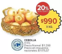 Carrefour - CEBOLLA