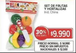 SET DE FRUTAS Y HORTALIZAS