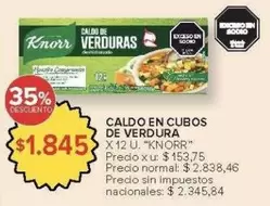 Knorr - CALDO EN CUBOS DE VERDURA