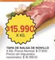 X$ - TAPA DE NALGA DE NOVILLO