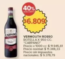 Carpano - VERMOUTH ROSSO