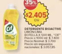 Cif - DETERGENTE BIOACTIVE LIMON/LIMA