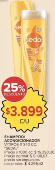 Sedal - SHAMPOO/ACONDICIONADOR