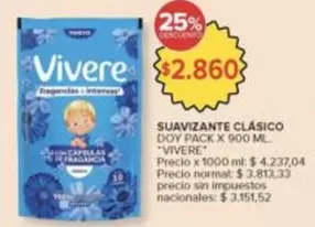 Vivere - SUAVIZANTE CLÁSICO DOY PACK