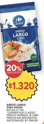 Carrefour - ARROZ LARGO FINO 00000