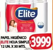 Elite - PAPEL HIGIÉNICO HOJA SIMPLE