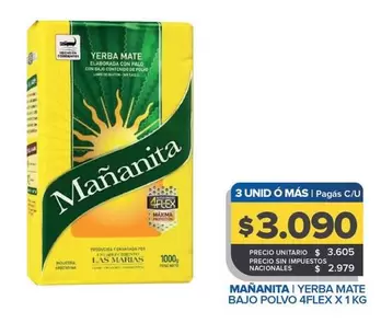 Mañanita - Yerba Mate Bajo Polvo