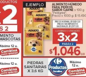 Pedigree - Alimento húmedo para perros sabor carne