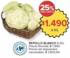 Carrefour - REPOLLO BLANCO