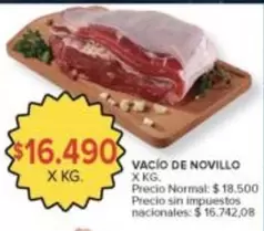 X$ - Vacío de Novillo