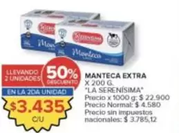 La Serenísima - MANTECA EXTRA