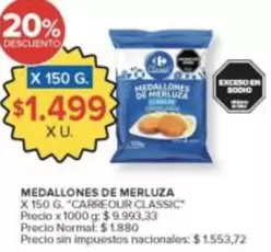 X$ - Medallones de Merluza