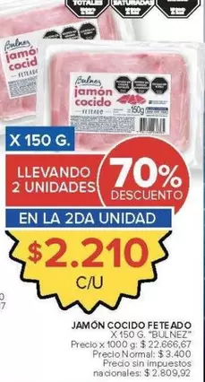 X$ - JAMÓN COCIDO
