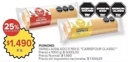 Carrefour - PIONONO VAINILLA/SALADO