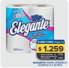 Elegante - Papel Higienico H/Simple
