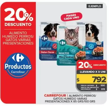 Carrefour - Alimento Humedo Perros