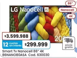 LG - Smart Tv NanoCell 86" 4K 86NANO80ASA